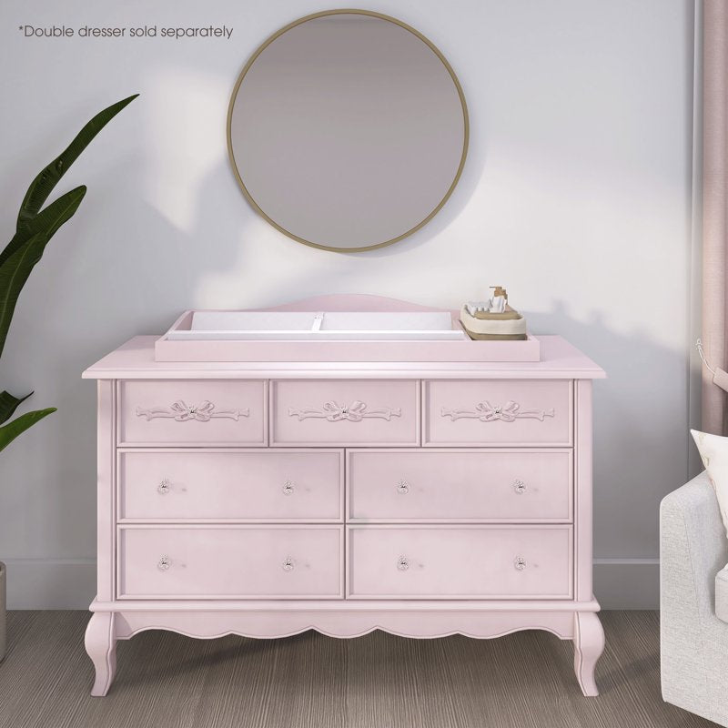 Diaper Changing Tray for Double Dresser - Dusty Rose