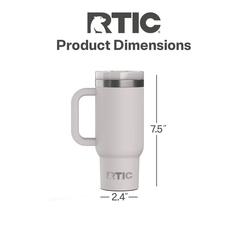 16 oz Leak-Proof Ceramic Lined Tumbler with Straw Lid - Cool Grey