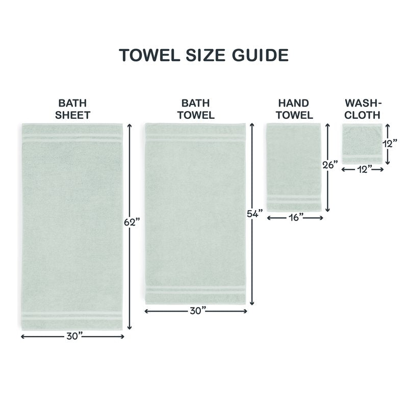 Soft Sea Bath Sheet - 90% Cotton & Recycled Polyester, Oversized 30x62 Inches