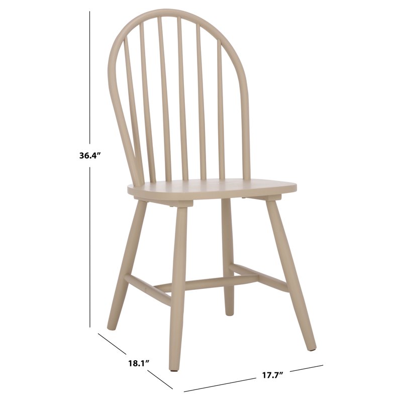 Omaha Modern Wood Dining Side Chairs - Beige (Set of 2)