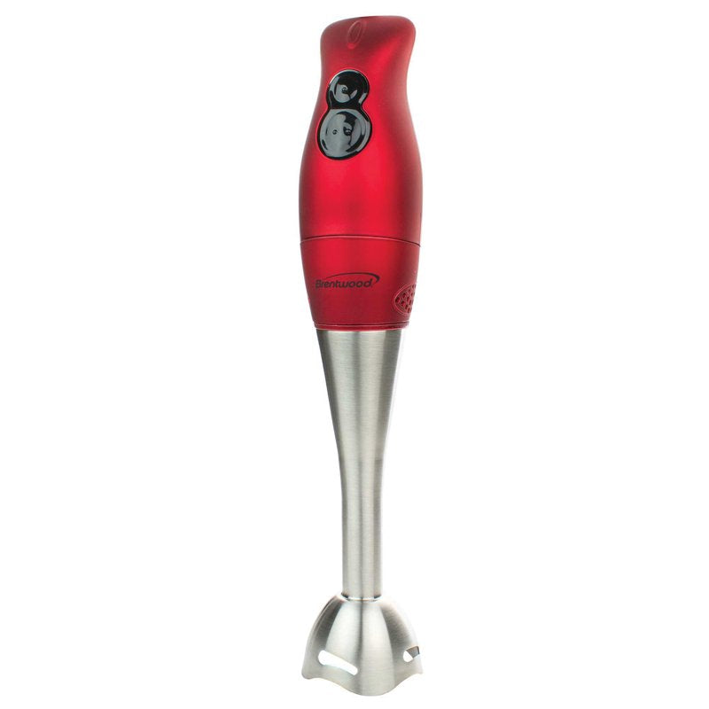 2-Speed Corded Hand Blender - Red, 200 Watts, Easy Clean