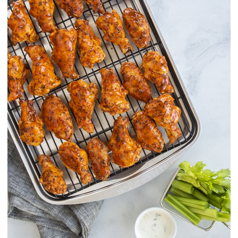 Oven Bacon Pan with Nesting Rack - 12.7" x 17.4"