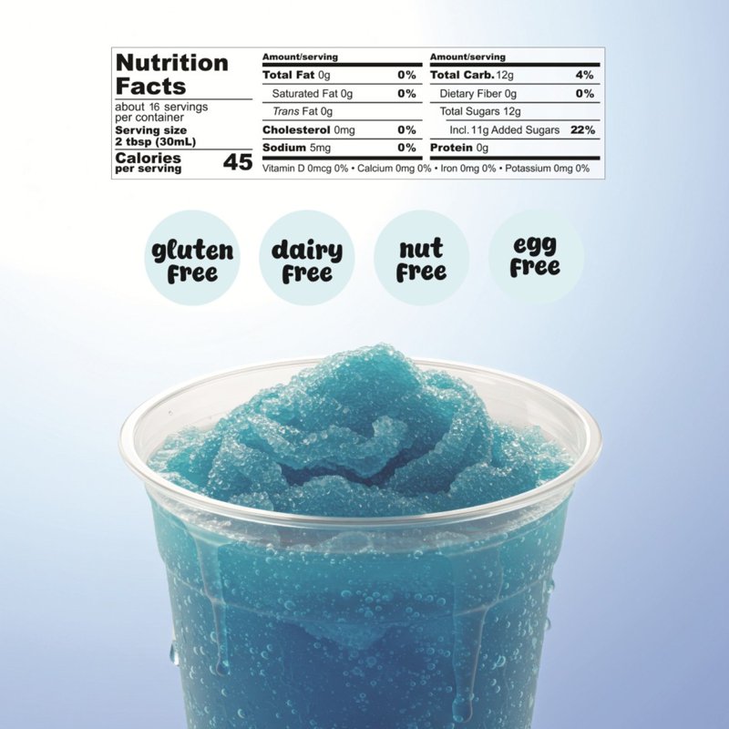 Blue Raspberry Slushie Mix - Hawaiian Shaved Ice 16oz