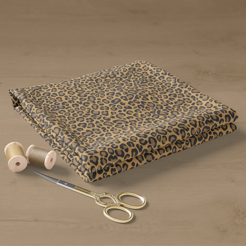 Create It 100% Cotton Cheetah Fat Quarter Fabric - Brown, 18x21 Inches - Single