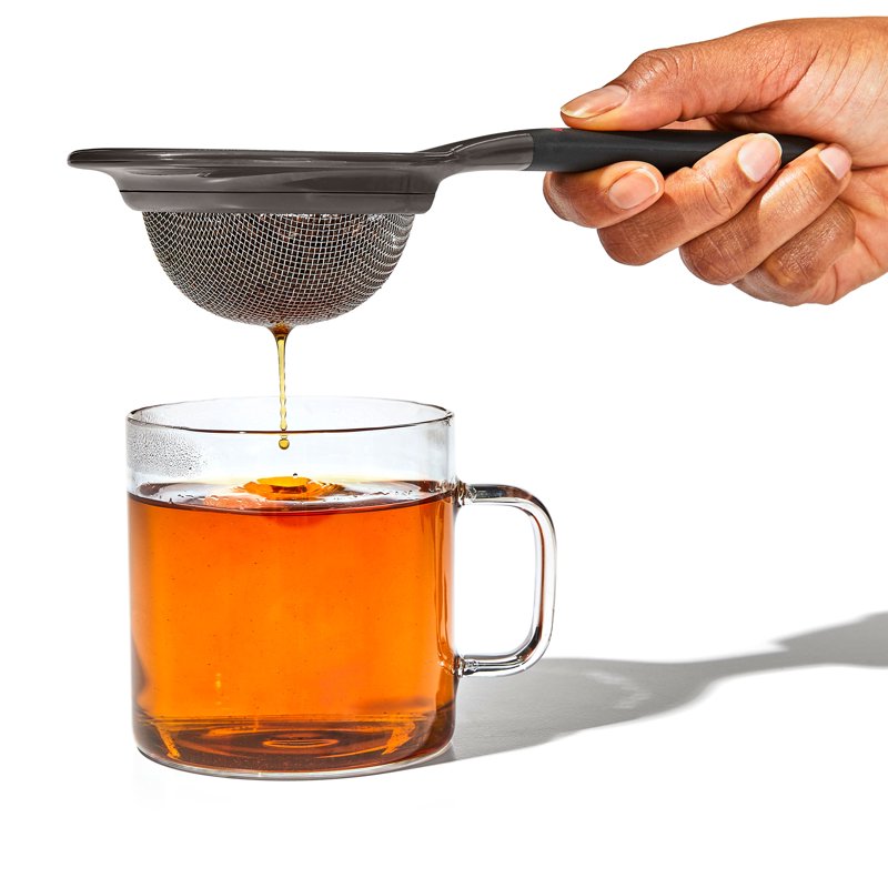 Fine Mesh Strainer - 3-Inch Stainless Steel Sieve with Non-Slip Handle