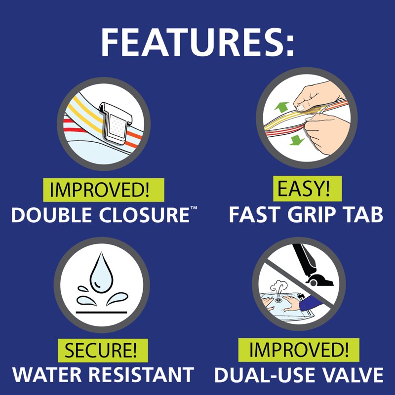 Large Vacuum Compression Bags with Hand Pump - Single
