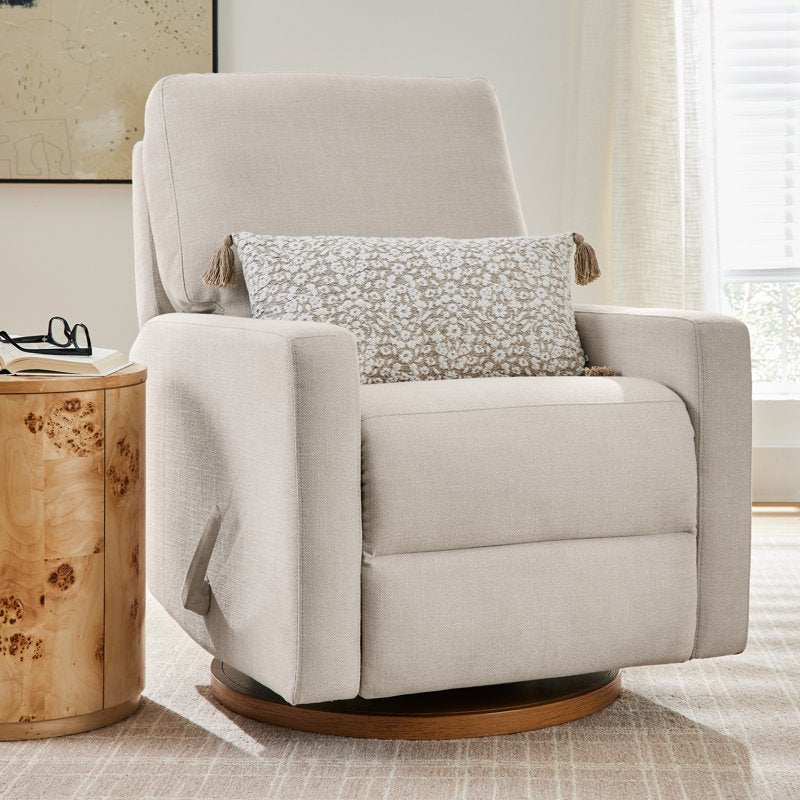 Modern Farmhouse Glider Recliner with Swivel - Multiple Colors