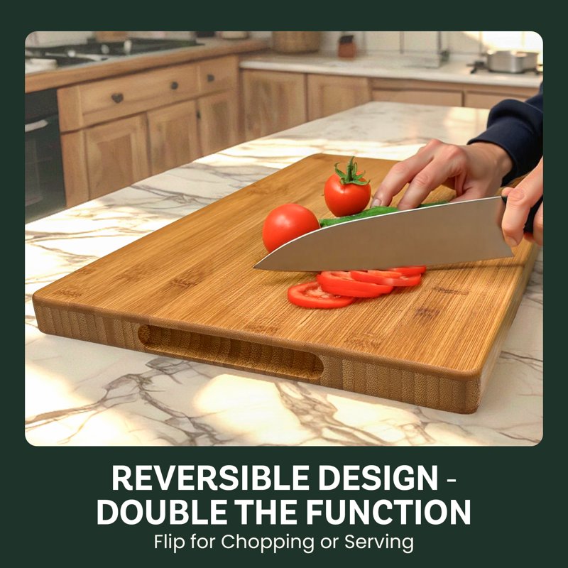 Bamboo Cutting Board - 8" x 5" Extra Small Chopping Board