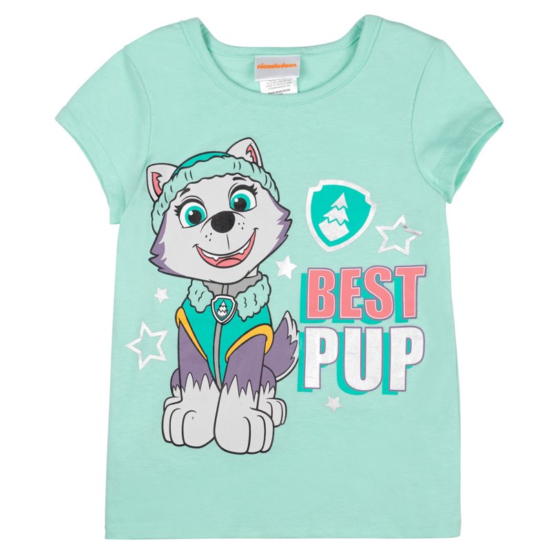 Turquoise Paw Patrol Everest Girls Cosplay Costume Set 5T - T-Shirt Mesh Skirt Cape Mask