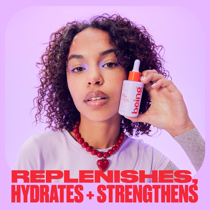 CURL POWER Strengthening Hair and Scalp Oil with Rosemary, Mint & Biotin 50mL