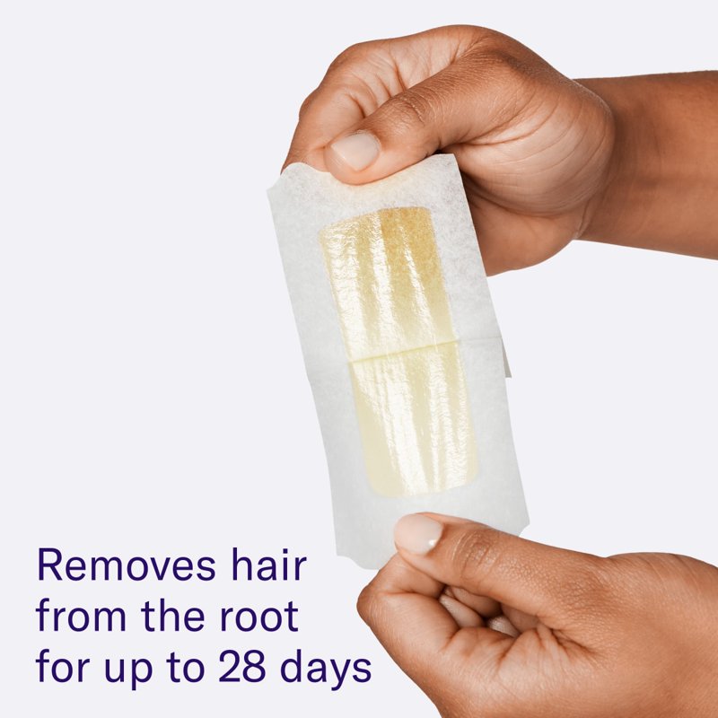 Women's Body Wax Kit - 28 Gel-Wax Strips & 6 Post-Wax Cloths