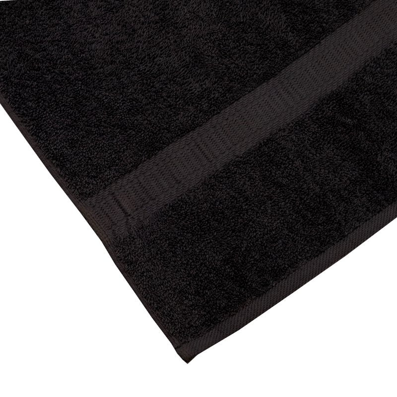 Mainstays Basic Bath Sheet - 100% Cotton, 30x60 in, Rich Black