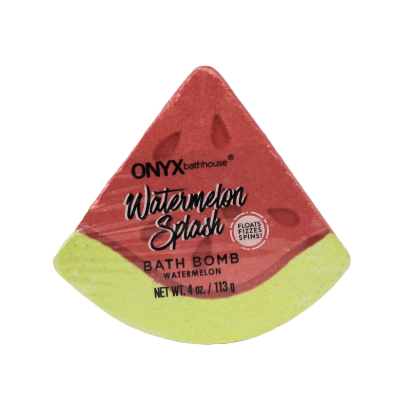 Watermelon Splash Shaped Bath Bombs - Moisturizing 4 Pack