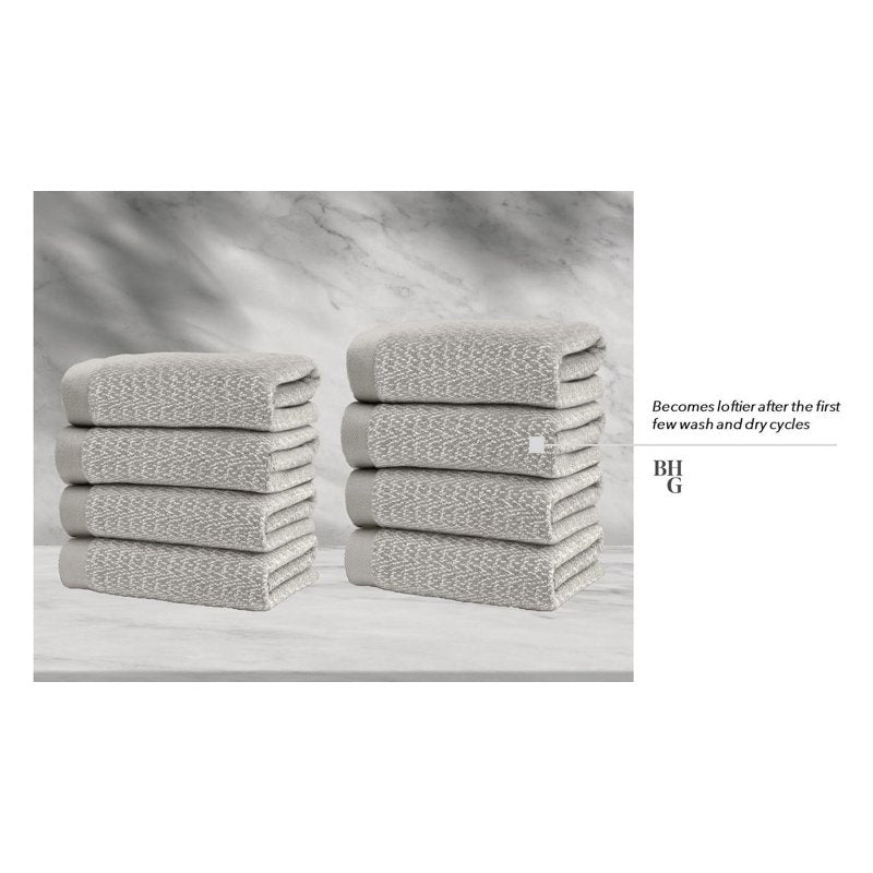 Better Homes & Gardens Signature Soft Cotton Mélange Bath Towel - Gray Shadow, Variation of THIS listing