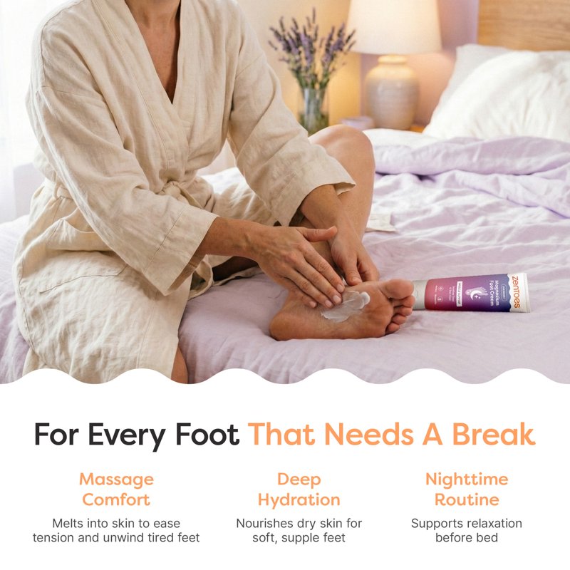 ZenToes Magnesium Foot Cream with Arnica for Relaxation and Care, 2