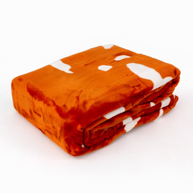 College Covers Texas Longhorns Raschel Throw Blanket - Twin Bedspread, 84x54 Inches - Sports Fan Gift