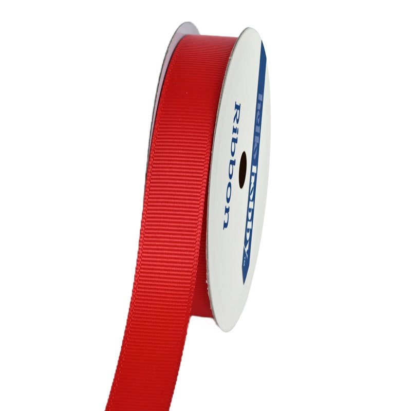 Red Grosgrain Ribbon - 7 Yards Craft Trim for Hair, Gift Wrap & Decor