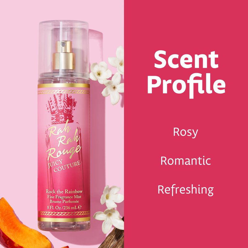 Rah Rah Rouge Body Mist Spray - Fruity Floral Fragrance for Women