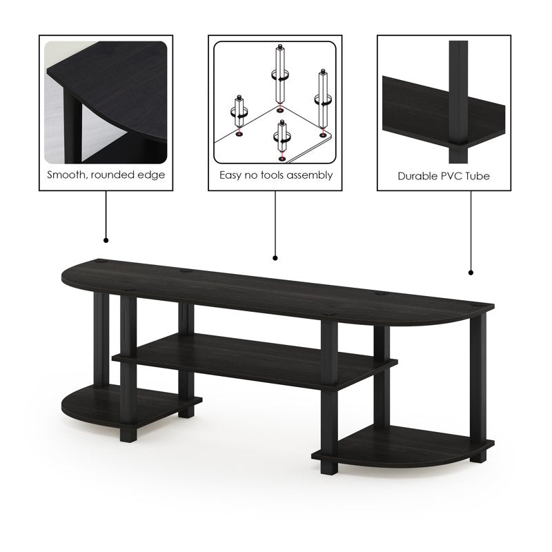 Wide TV Entertainment Center with Open Shelves - Multiple Colors