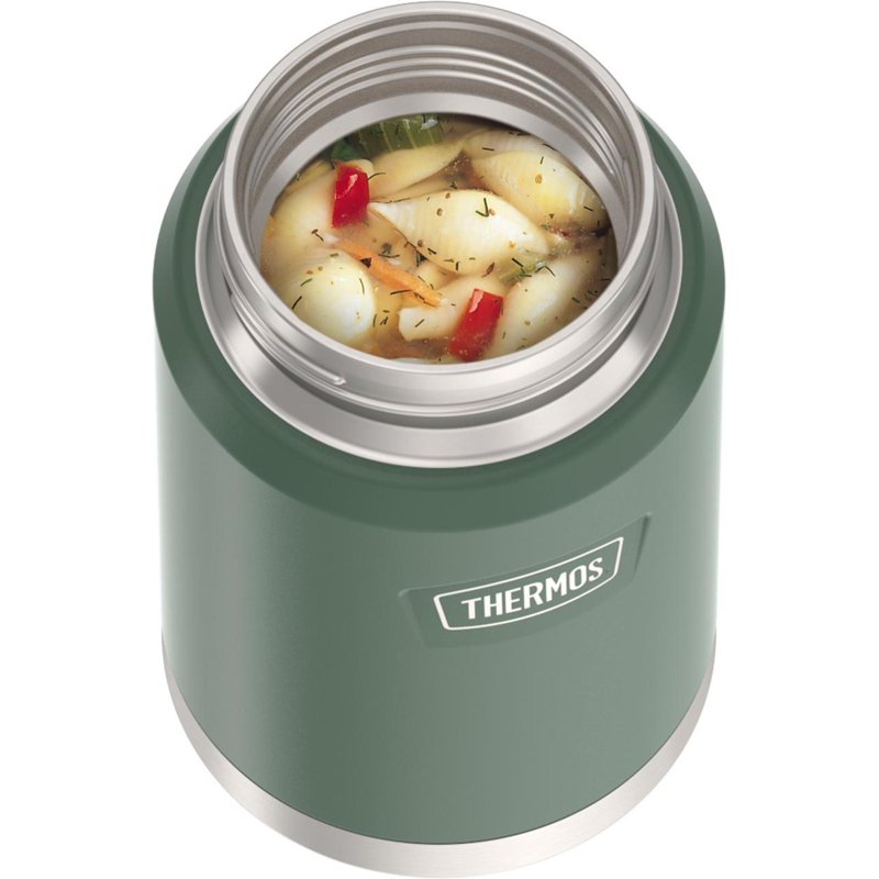 Stainless Steel Insulated Food Jar with Spoon - 24oz Alpine Green