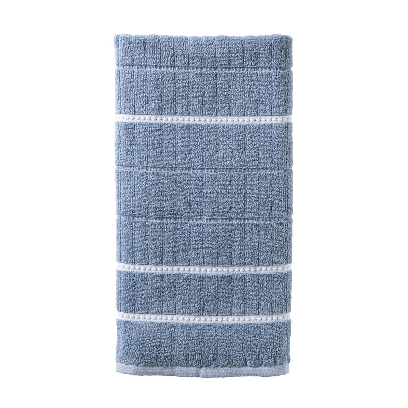 Better Homes & Gardens 4-Piece Cotton Bath Towel Set - Blue Silver