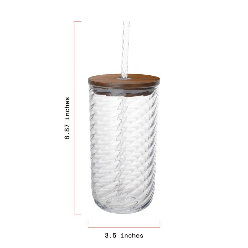 21 oz Tritan Swirl Texture Sipper Tumbler Set - 2 Pieces