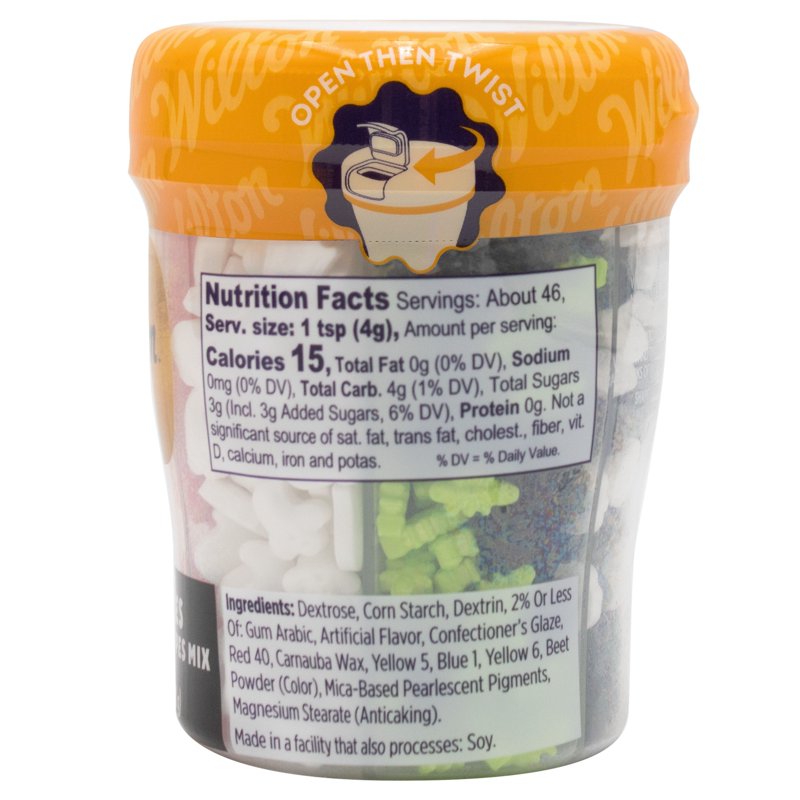 Halloween Edible Sprinkle Mix - 6-Shape Variety Pack for Baking & Decor