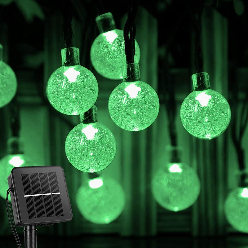 12M 100LED Solar String Fairy Lights - Waterproof Globe Bulb Garden Decor
