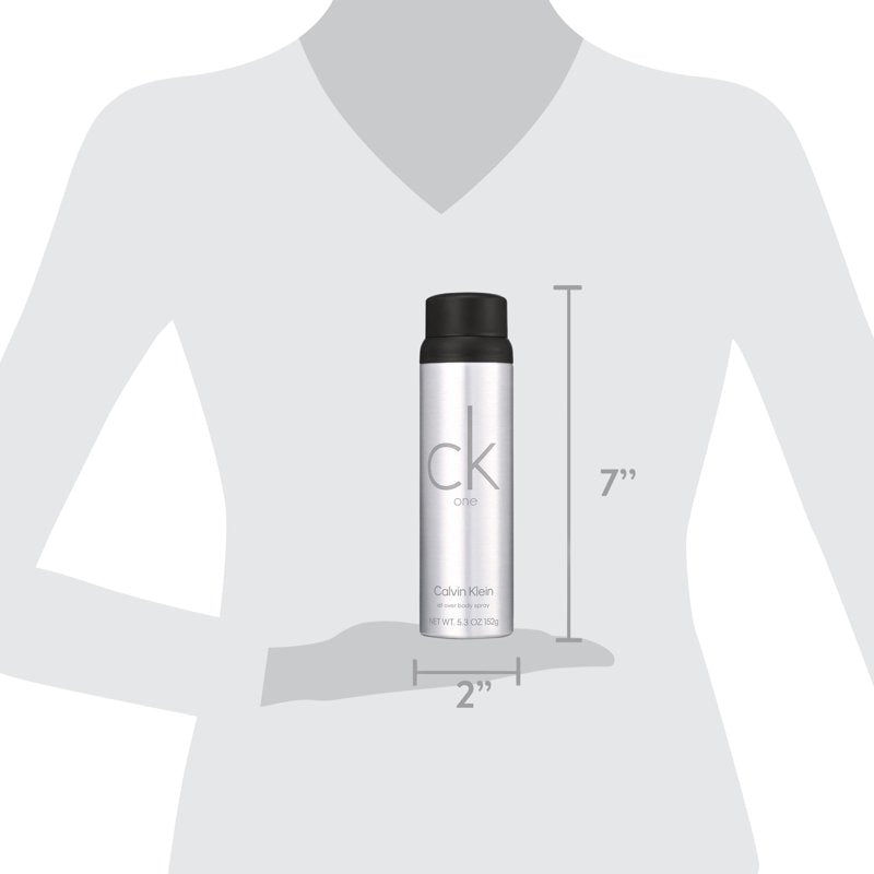 CK One Body Spray - Unisex Citrus Woody Scent, 5.2 oz