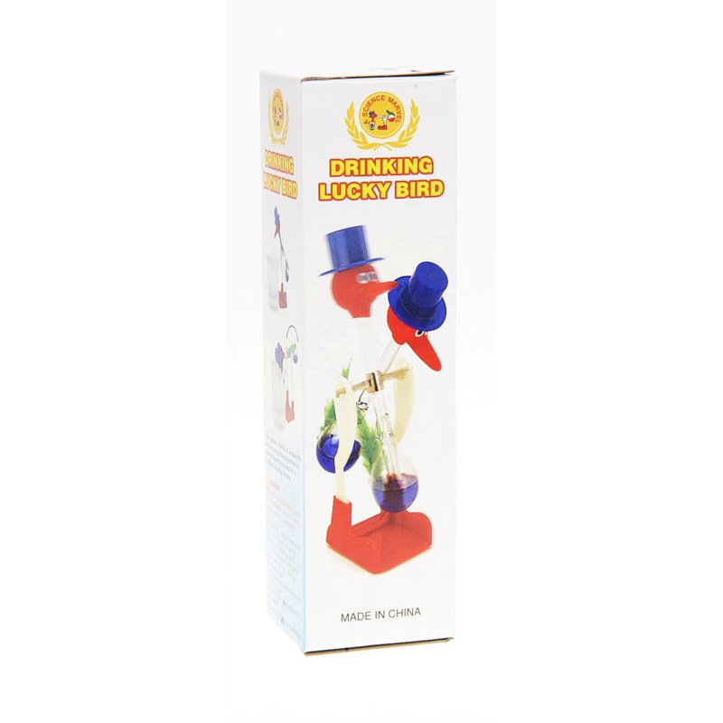 Glass Drinking Bird - Red