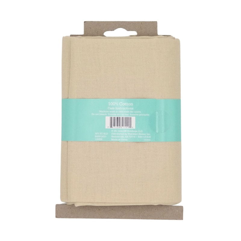 Linen Fabric 2 Pack - 1 Yard Each, 100% Cotton, 44" Wide for Quilting & Sewing