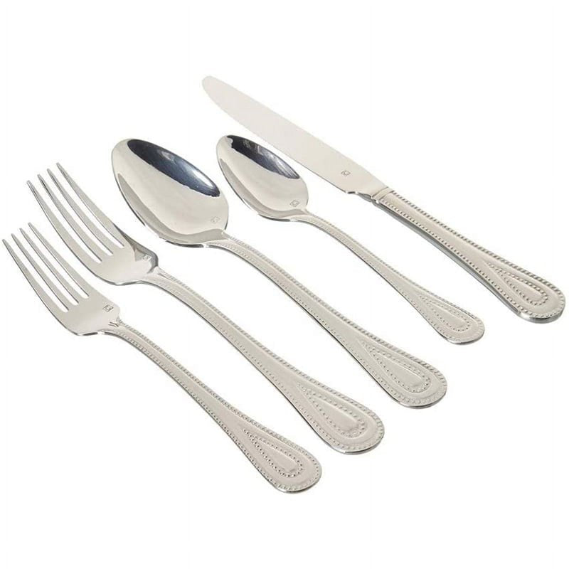 20-Piece Stainless Steel Flatware Set - Handcrafted Quality