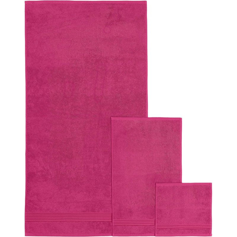Hot Pink 6-Piece Cotton Towel Set - Premium Turkish Absorbent Bath & Hand Towels
