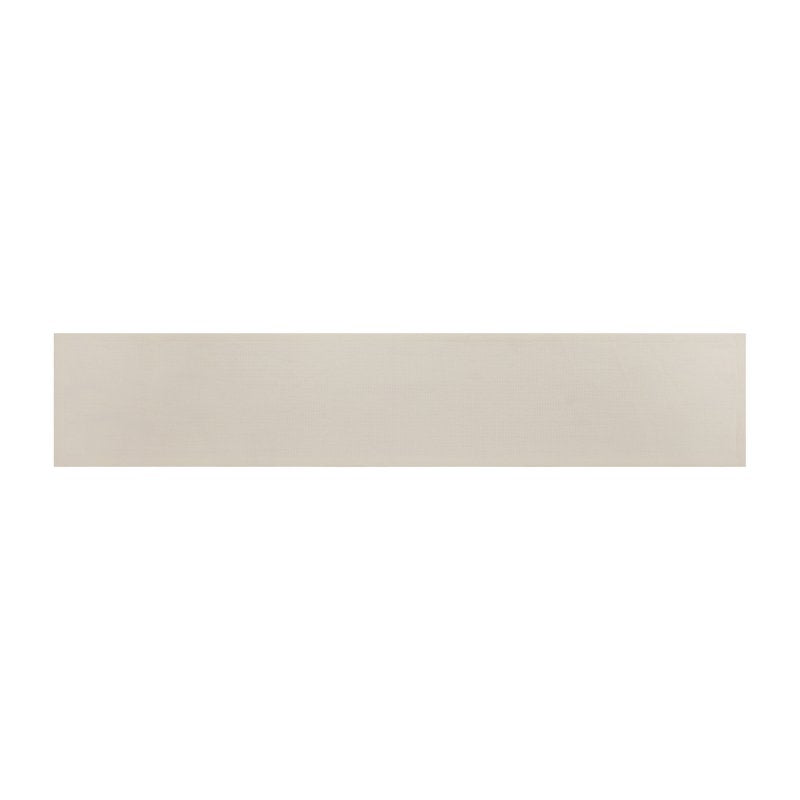 Woven Cotton & Polyester Table Runner - Beige, 14" x 72"