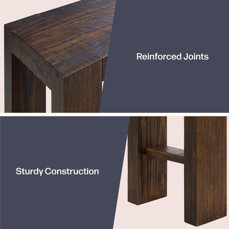 36-Inch Solid Wood Console Table for Entryway - Narrow Design