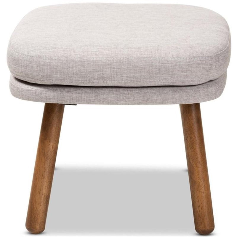 Lovise Ottoman - Mid-Century Modern Design with Foam Padding