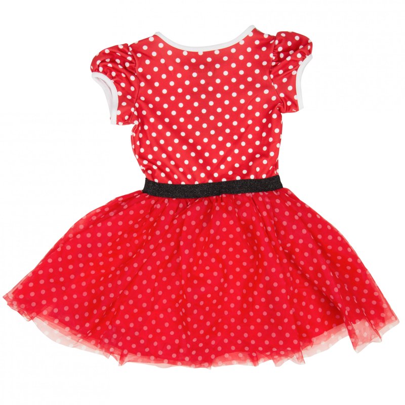 Girls Minnie Mouse Polka Dot Cosplay Dress - Small 6/6X