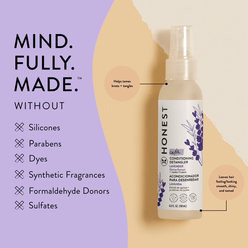 Calm Lavender Baby Conditioning Detangler Spray - 4 fl oz