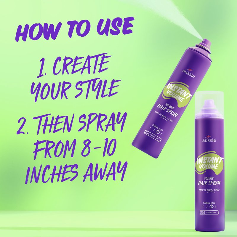 Instant Volume Hair Spray for Wavy and Straight Hair - 10 oz
