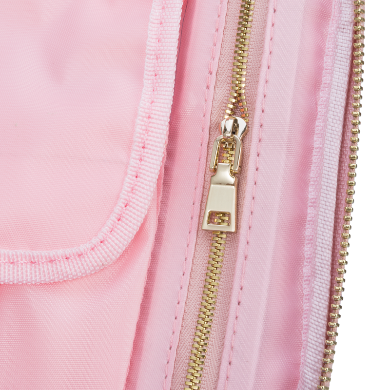 9.8" Makeup Train Case - Lightweight PU Leather Organizer, Pink
