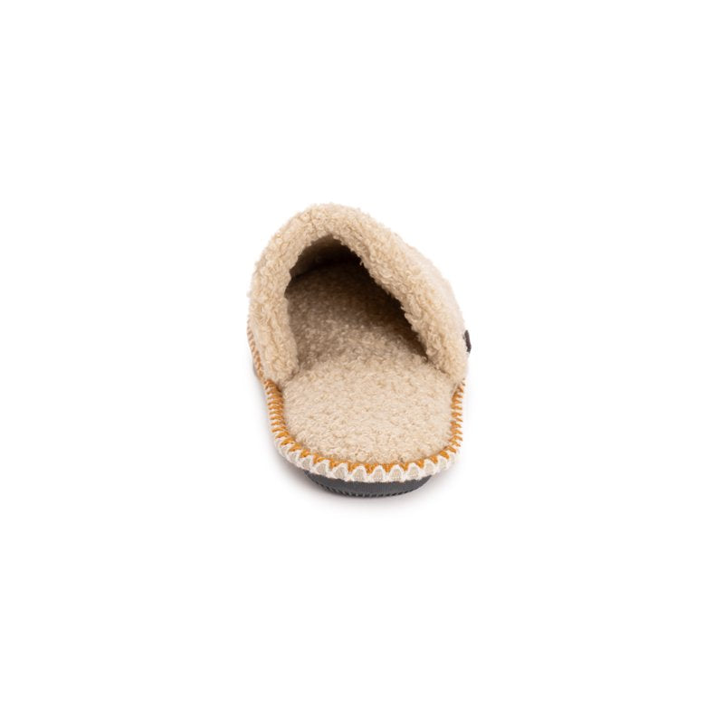 Women's Punch Needle Slippers - Fall Halloween Novelty Scuff Shoes - Classic Pumpkin S (5-6)