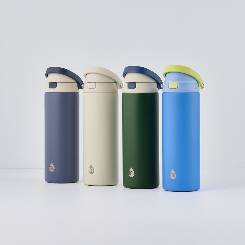24oz Stainless Steel 2-in-1 Water Bottle with Push Lid - Army