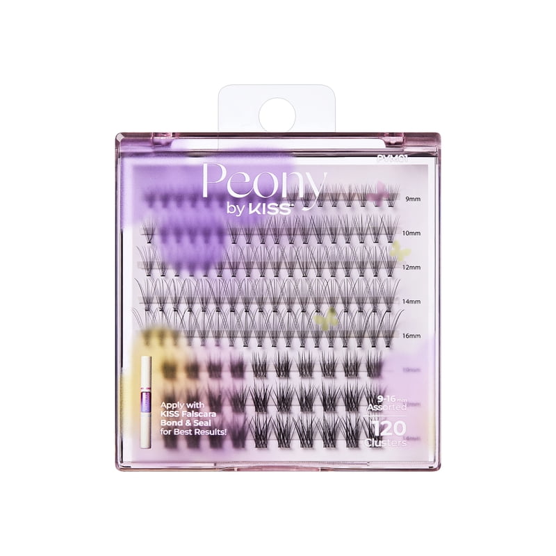 DIY False Eyelash Cluster Kit, 120 Pieces with Bond & Seal Adhesive
