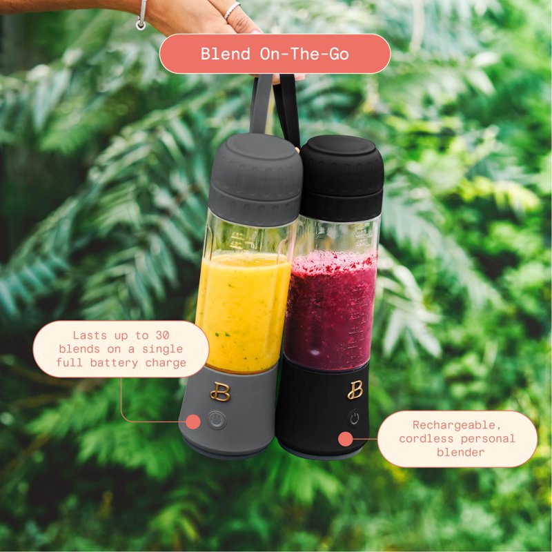Portable To-Go Blender 2.0 - 70W, 16 oz, Black Sesame