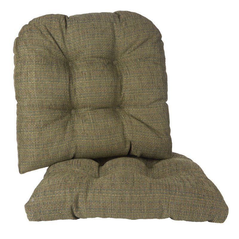 Non-Slip Chair Cushion Set - 17-Inch Gripper Pads - Green