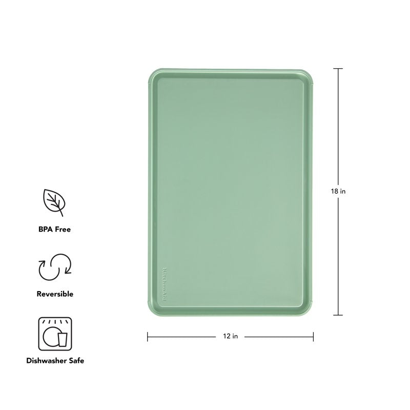 12x18 Non-Slip Cutting Board with Perimeter Trench - Pistachio
