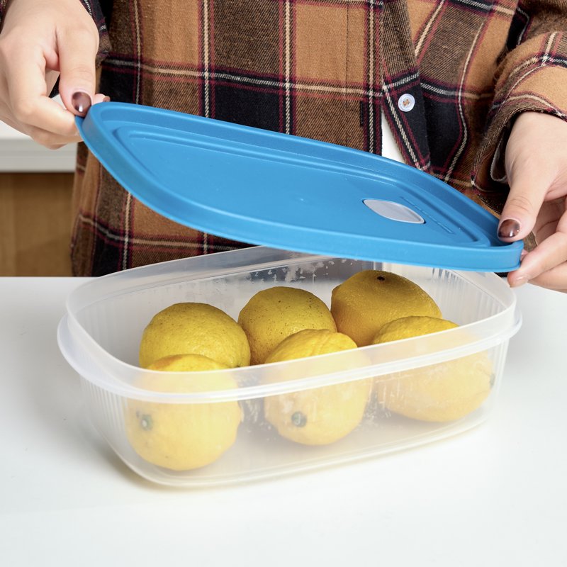 Reusable Food Storage Container Set - 6 Pieces, 2 Pack, Medium Rectangle