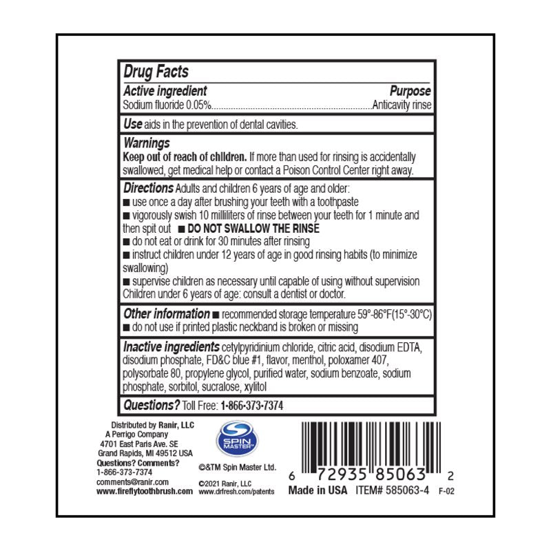 Kids Anti-Cavity Fluoride Rinse, Alcohol-Free Bubble Gum Mouthwash, 16 oz