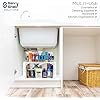 Under Sink Storage Organizer - 2 Pack Adjustable Shelf