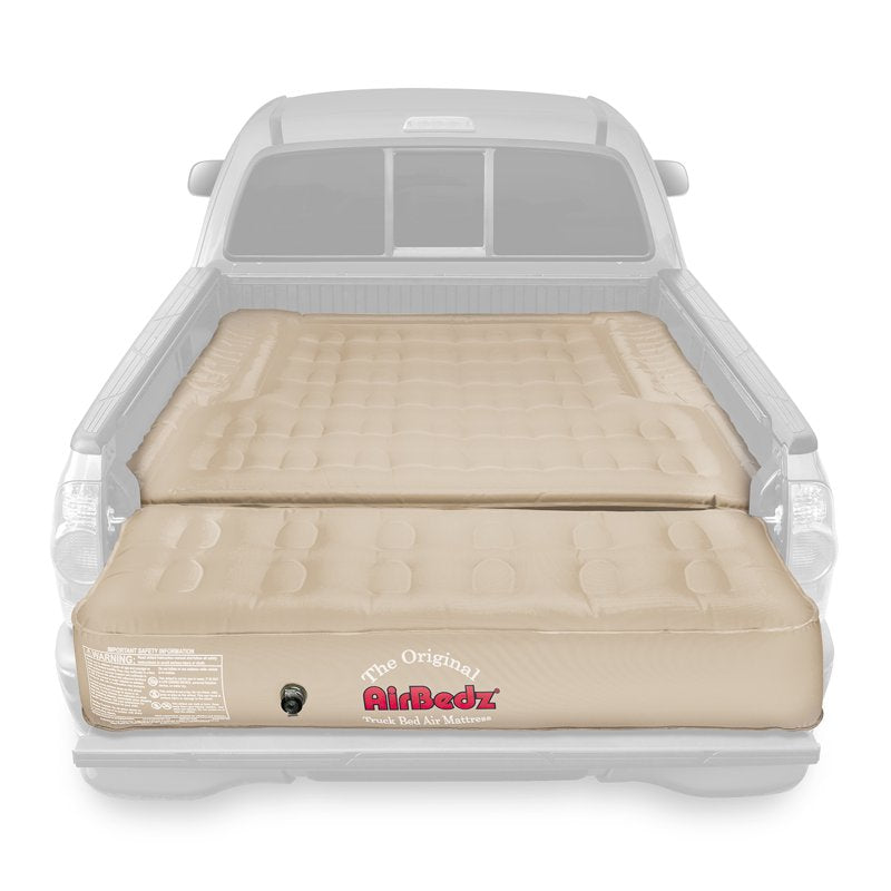 Full Size Truck Bed Air Mattress with Rechargeable Pump - Tan, 68x63.5x12 Inches